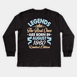 Legends The Real Ones Are Born In August 1950 Happy Birthday 70 Years Old Limited Edition Kids Long Sleeve T-Shirt